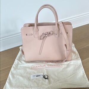 Mansur Gavriel Pink Leather Tote Bag